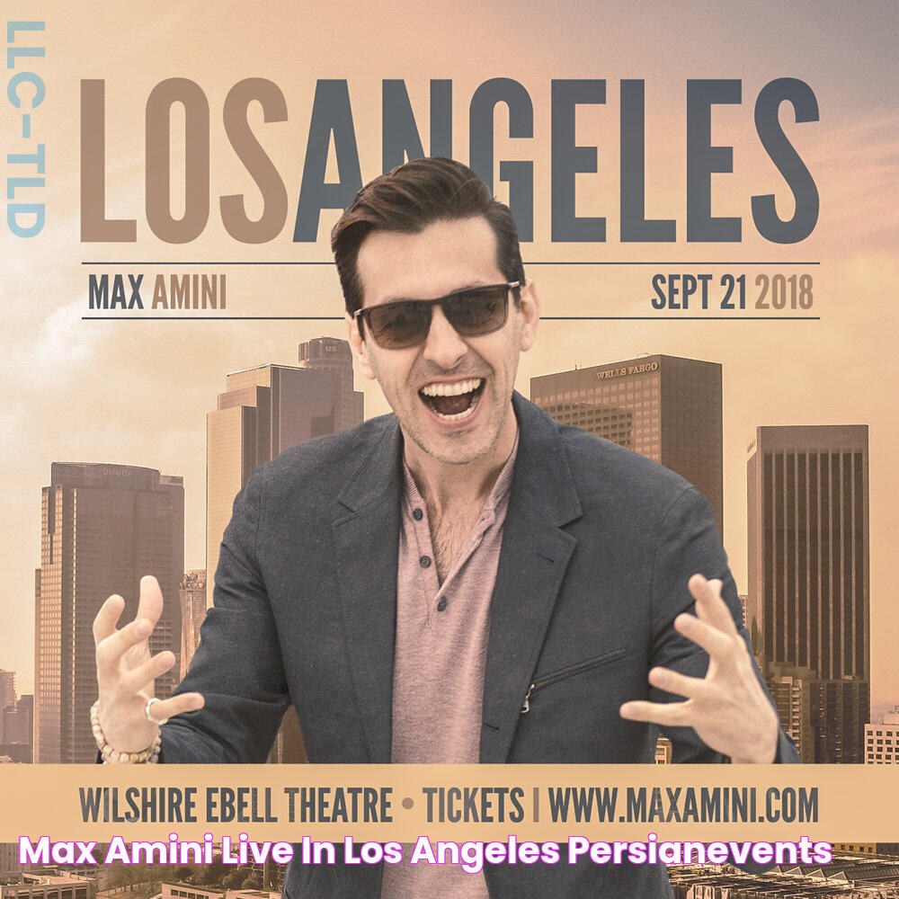 Max Amini Live in Los Angeles PersianEvents