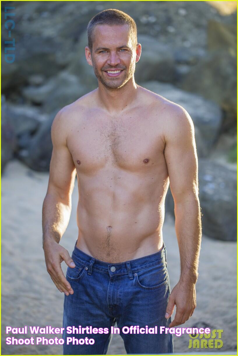 Paul Walker Shirtless in Official Fragrance Shoot Photo! Photo