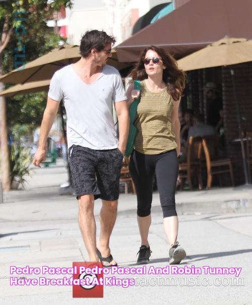 Pedro Pascal Pedro Pascal and Robin Tunney have breakfast at Kings