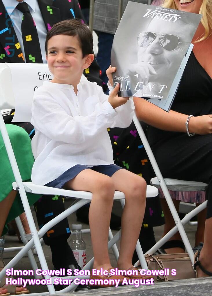 Simon Cowell's Son Eric Simon Cowell's Hollywood Star Ceremony August