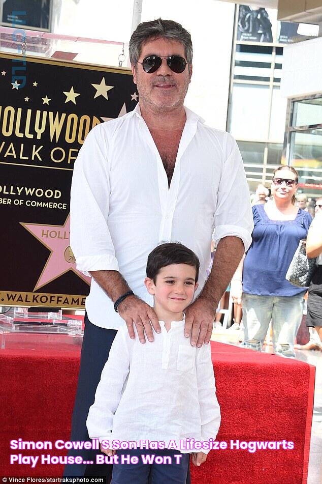 Simon Cowell's son has a lifesize Hogwarts play house... but he won't