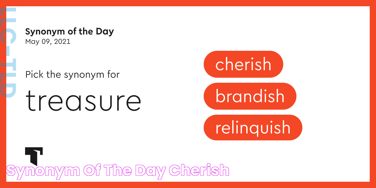 Synonym of the Day cherish