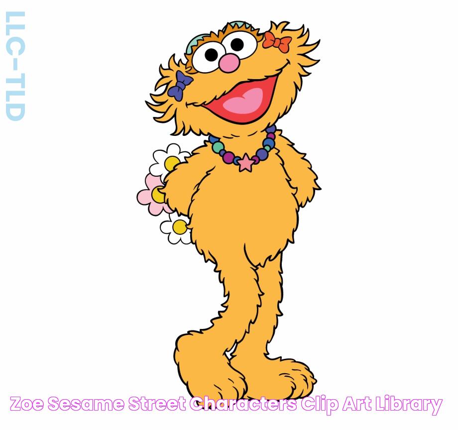 Zoe Sesame Street Characters Clip Art Library