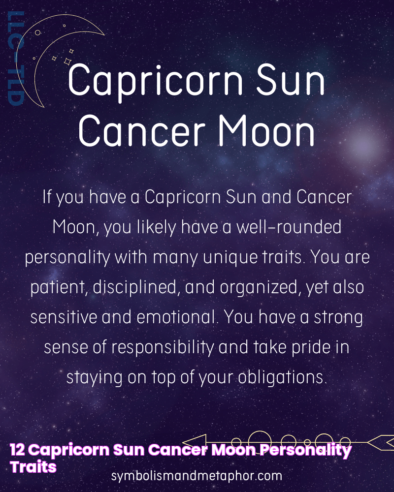 12 Capricorn Sun Cancer Moon Personality Traits