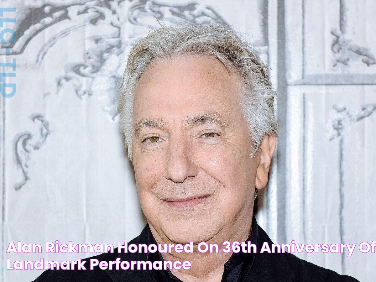 Alan Rickman honoured on 36th anniversary of landmark performance