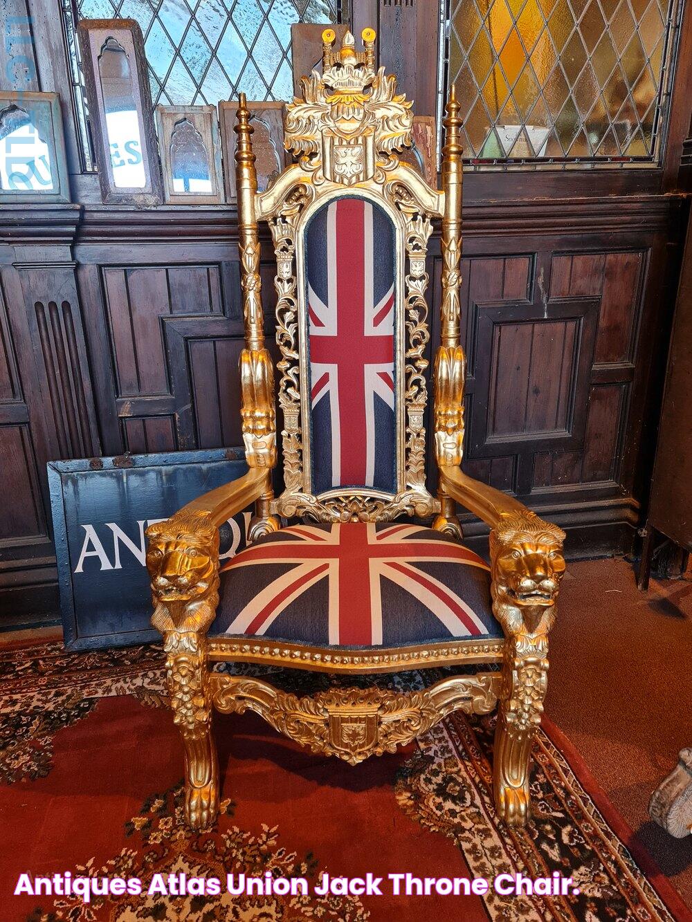 Antiques Atlas Union Jack Throne Chair.