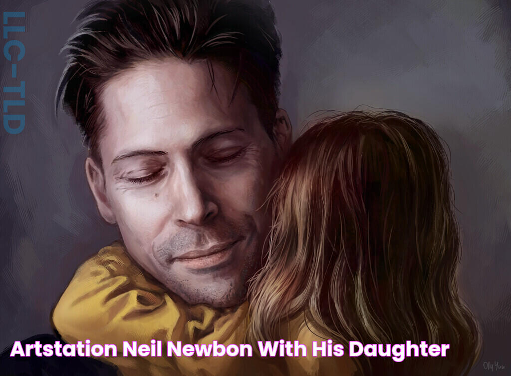 ArtStation Neil Newbon with his daughter