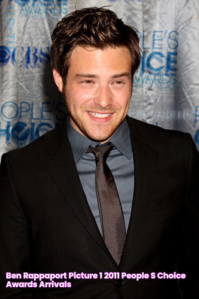 Ben Rappaport Picture 1 2011 People's Choice Awards Arrivals