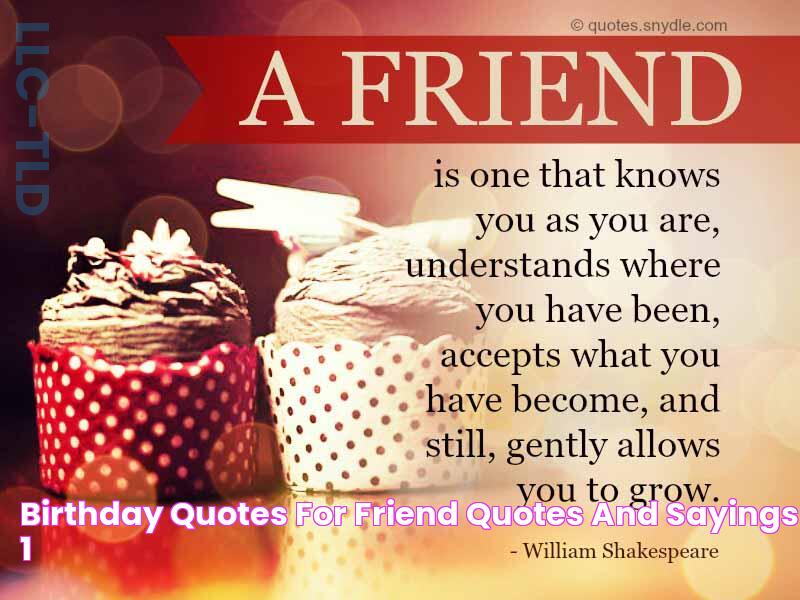 Birthday Quotes for Friend Quotes and Sayings