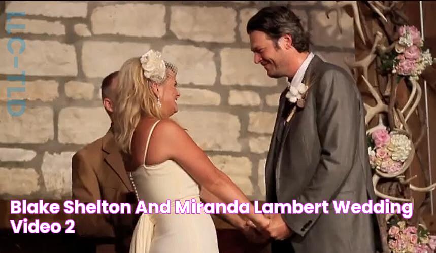 Blake Shelton and Miranda Lambert Wedding [VIDEO]