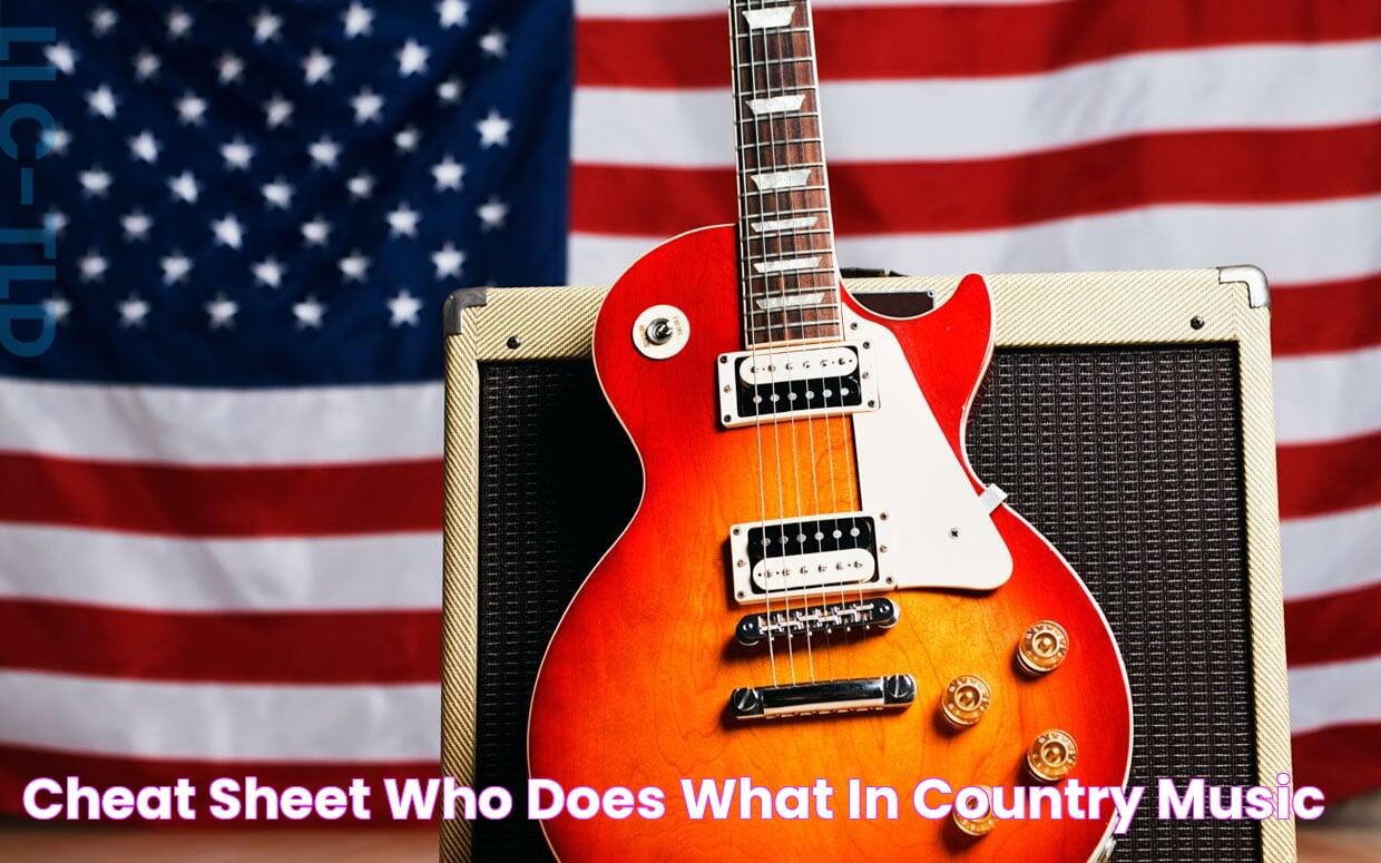 Cheat Sheet Who Does What in Country Music?