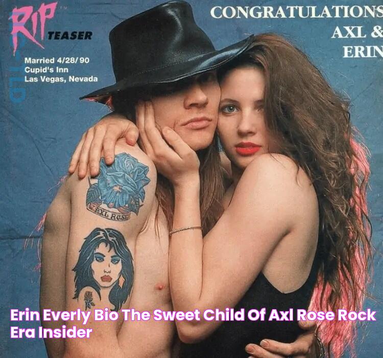 Erin Everly Bio The "Sweet Child" of Axl Rose Rock Era Insider