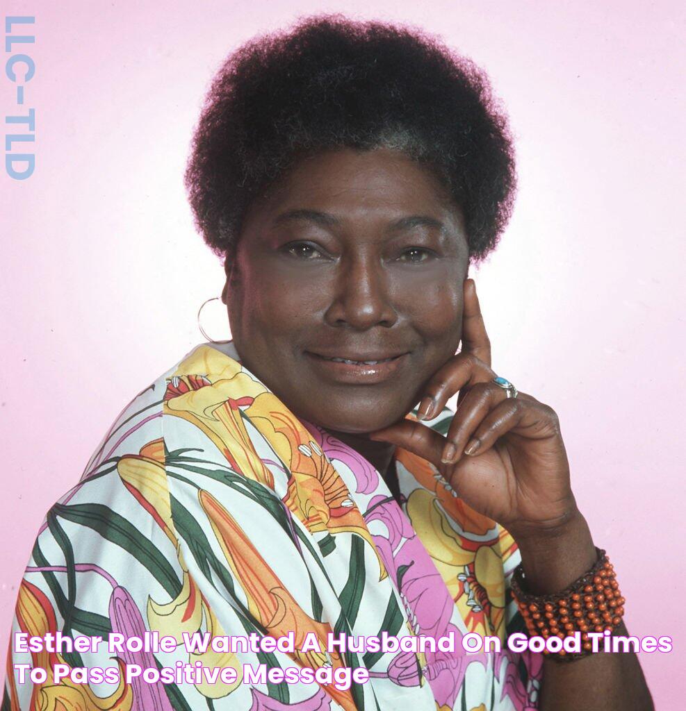 Esther Rolle Wanted a Husband on 'Good Times' to Pass Positive Message