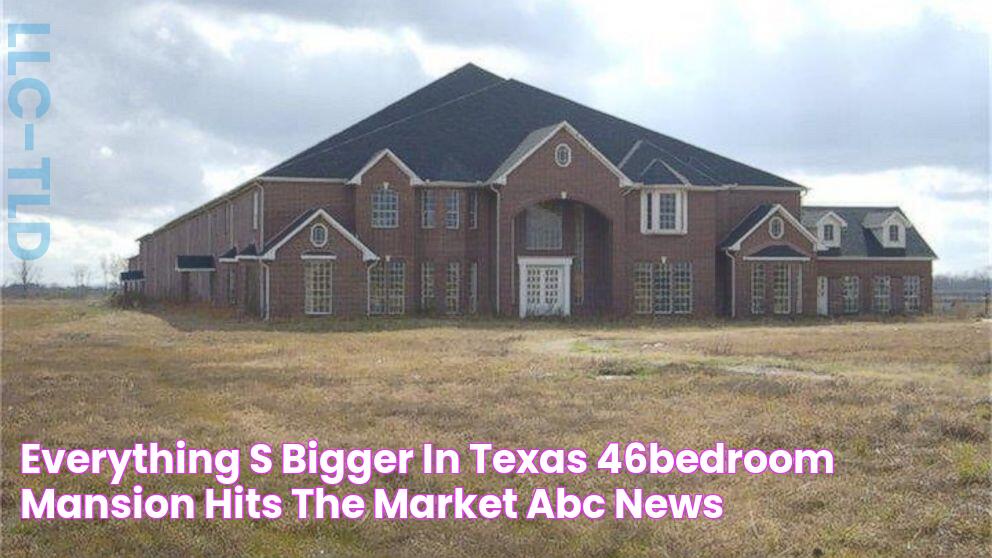 Everything's Bigger in Texas 46Bedroom Mansion Hits the Market ABC News