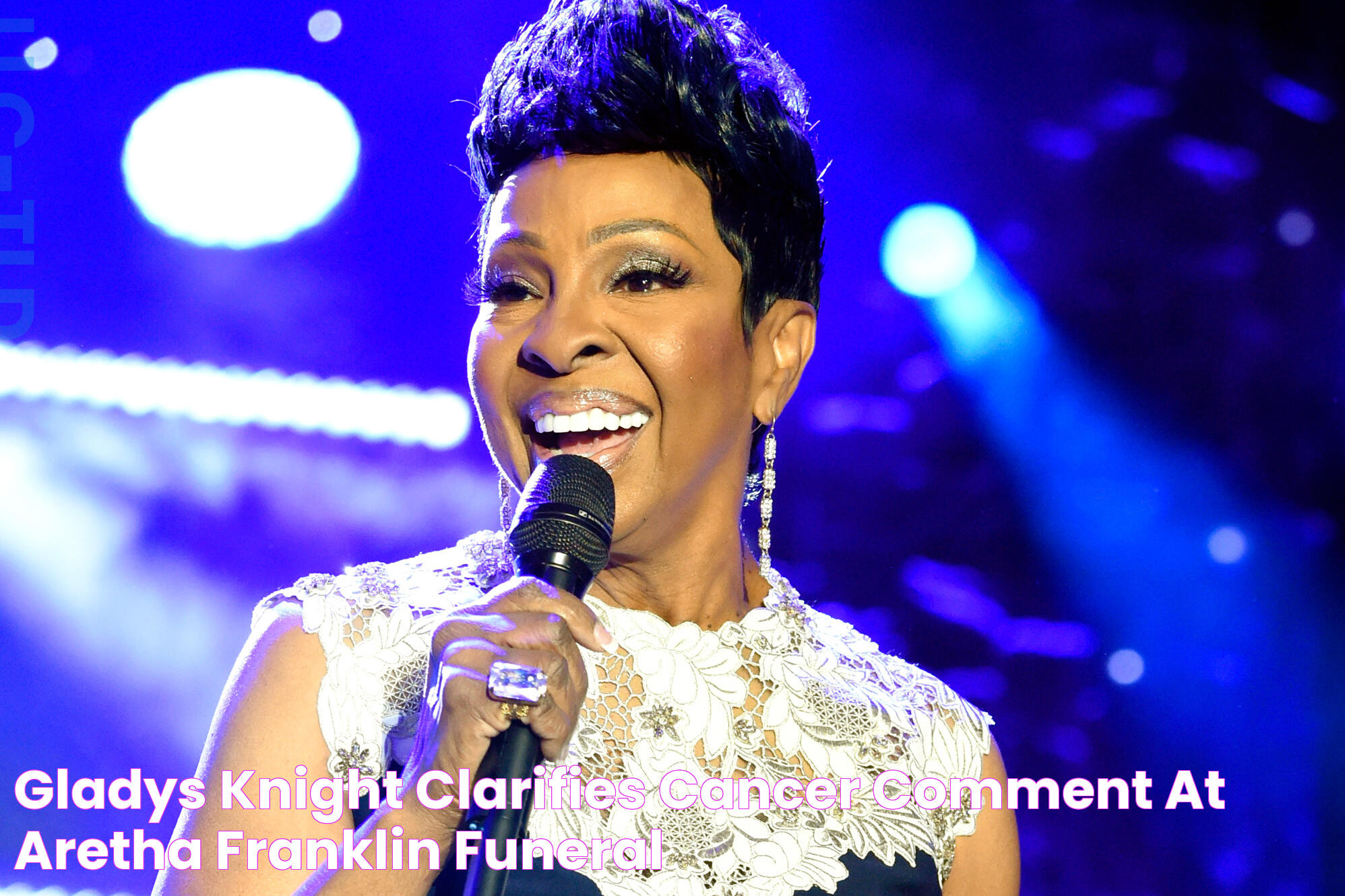 Gladys Knight Clarifies Cancer Comment at Aretha Franklin Funeral