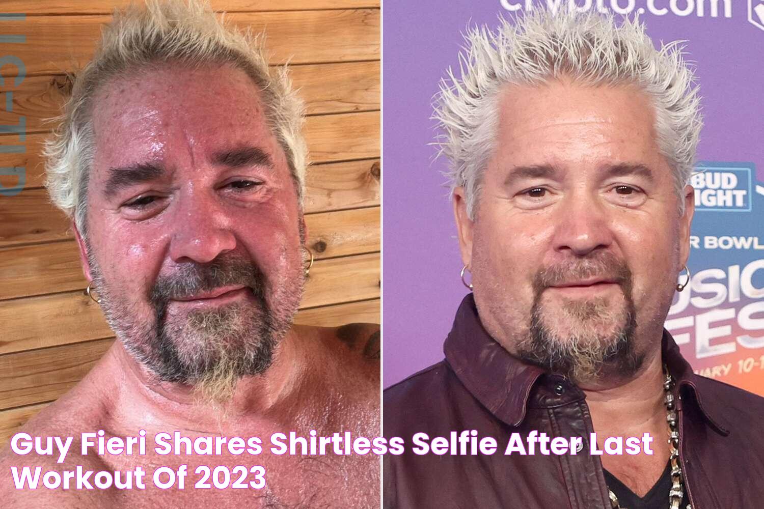 Guy Fieri Shares Shirtless Selfie After 'Last Workout' of 2023