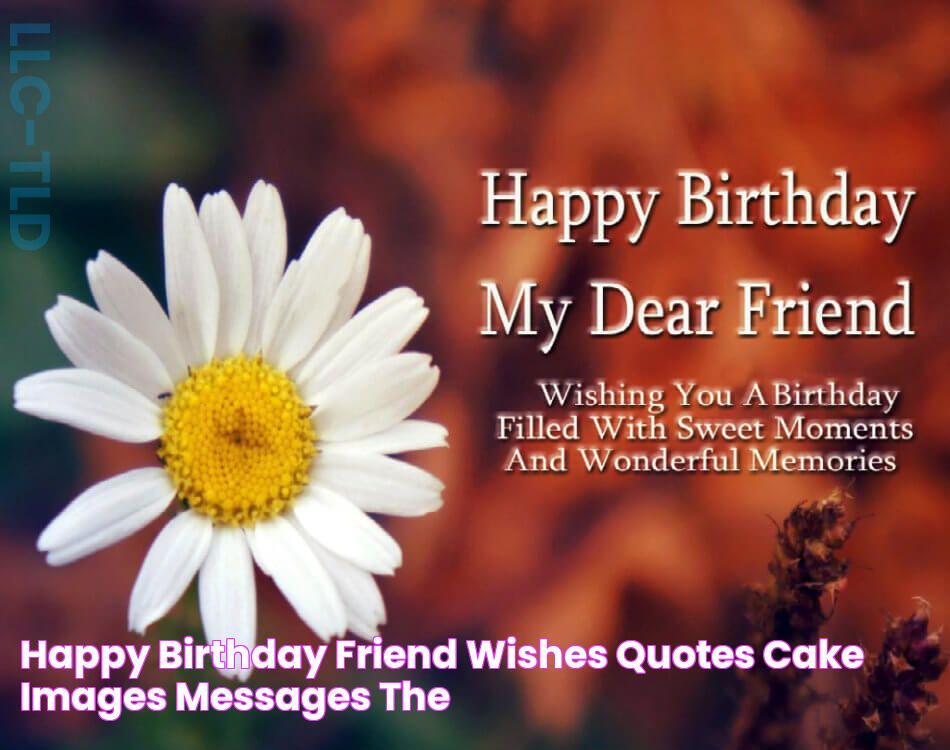 Happy Birthday Friend Wishes, Quotes, Cake Images, Messages The