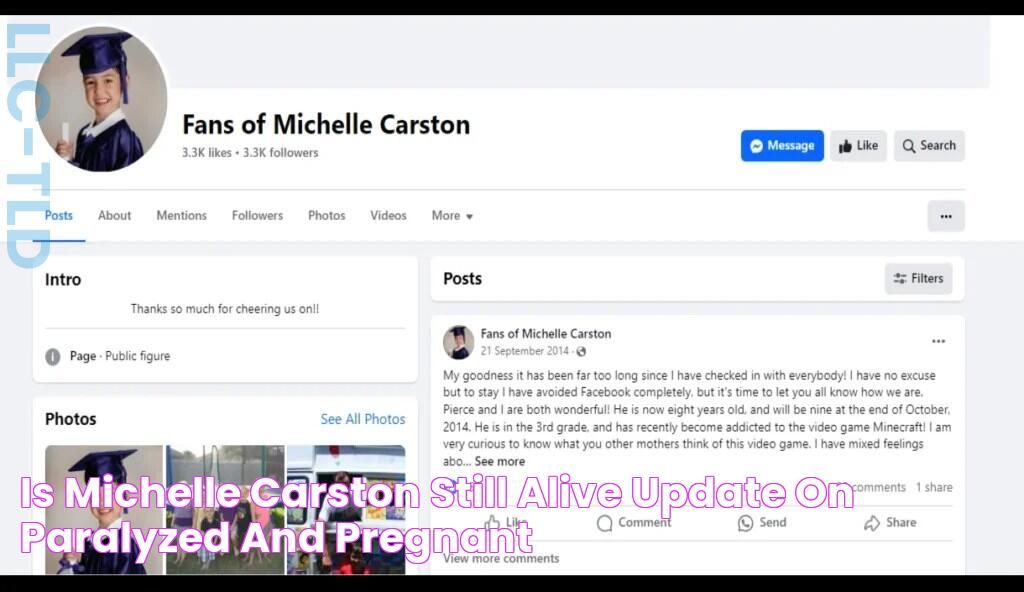 Is Michelle Carston Still Alive? Update on 'Paralyzed and Pregnant