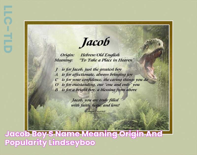 Jacob Boy's name meaning, origin, and popularity Lindseyboo