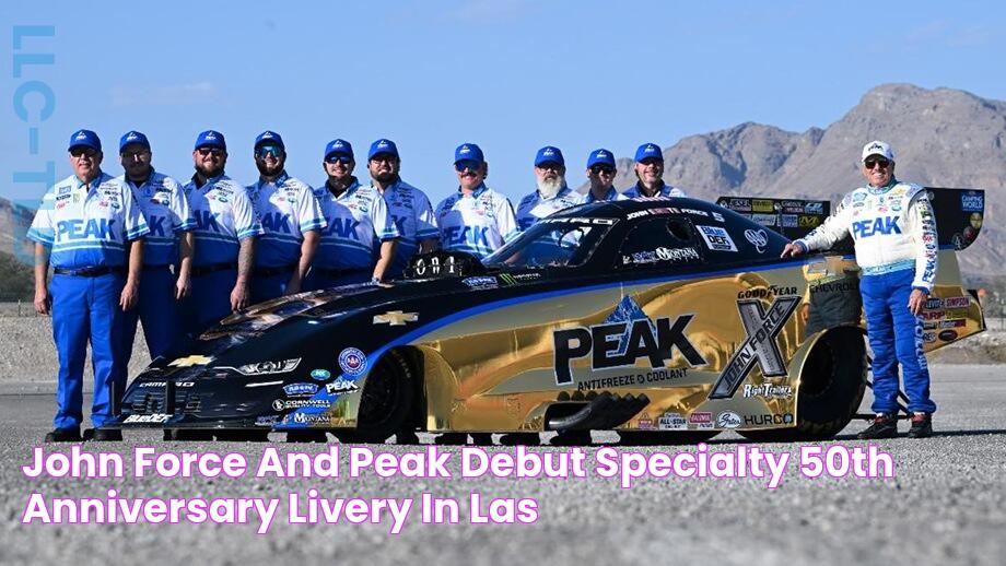 John Force and Peak debut specialty 50th anniversary livery in Las