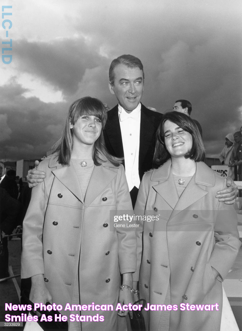 News Photo American actor James Stewart smiles as he stands