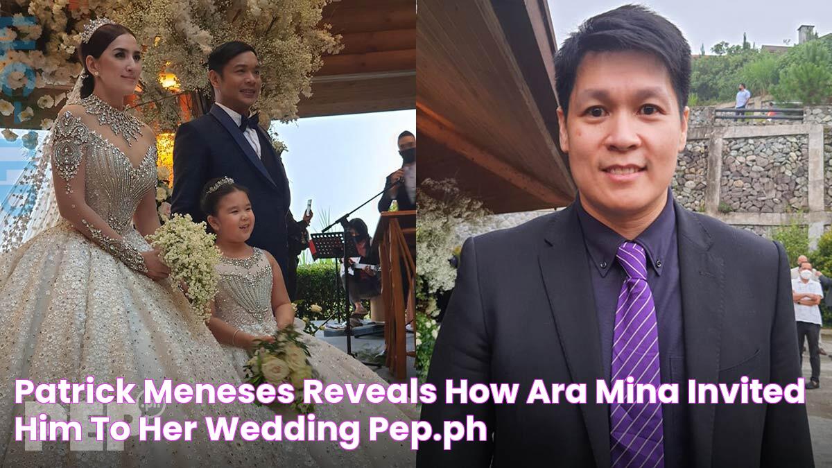 Patrick Meneses reveals how Ara Mina invited him to her wedding PEP.ph