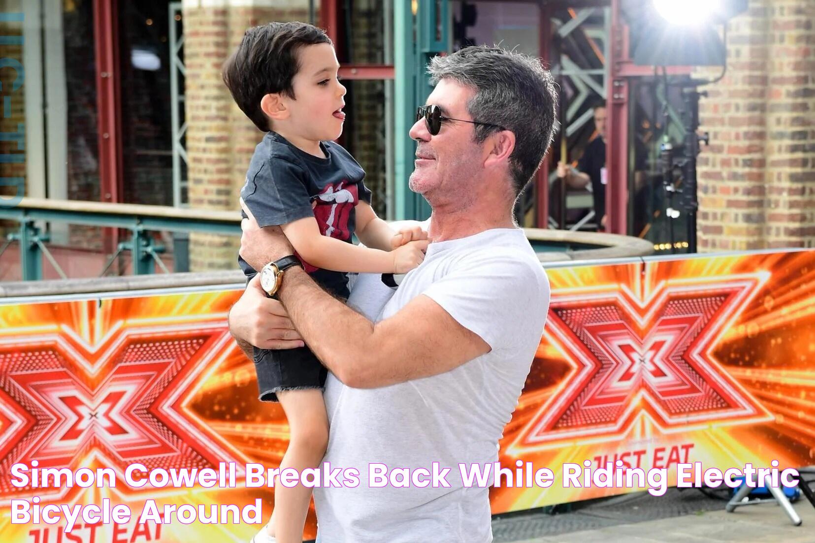 Simon Cowell breaks back while riding electric bicycle around