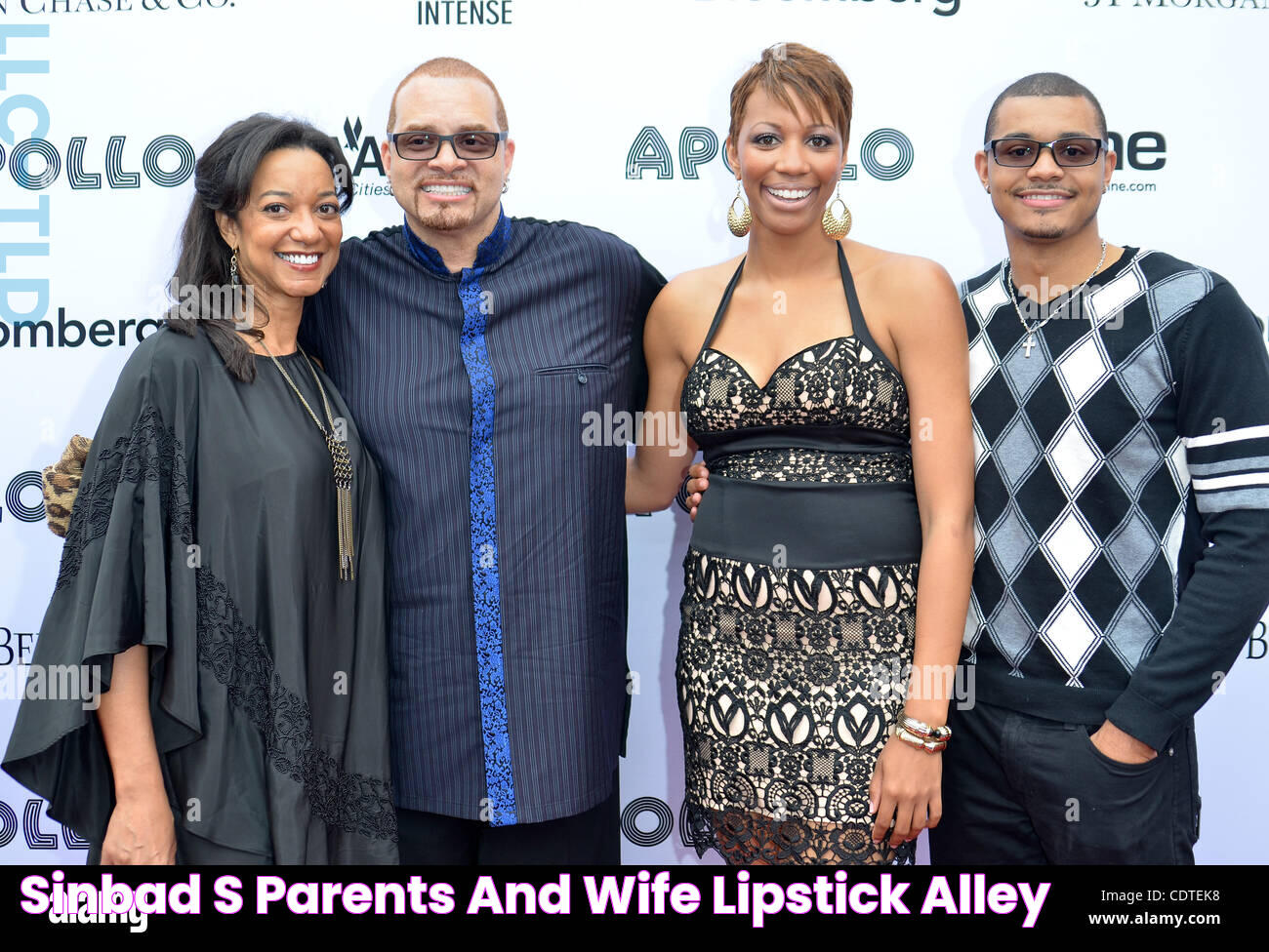 Sinbad's parents and wife Lipstick Alley