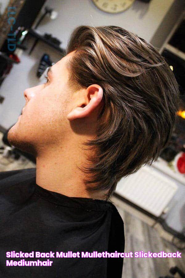 Slicked Back Mullet mullethaircut slickedback mediumhair 