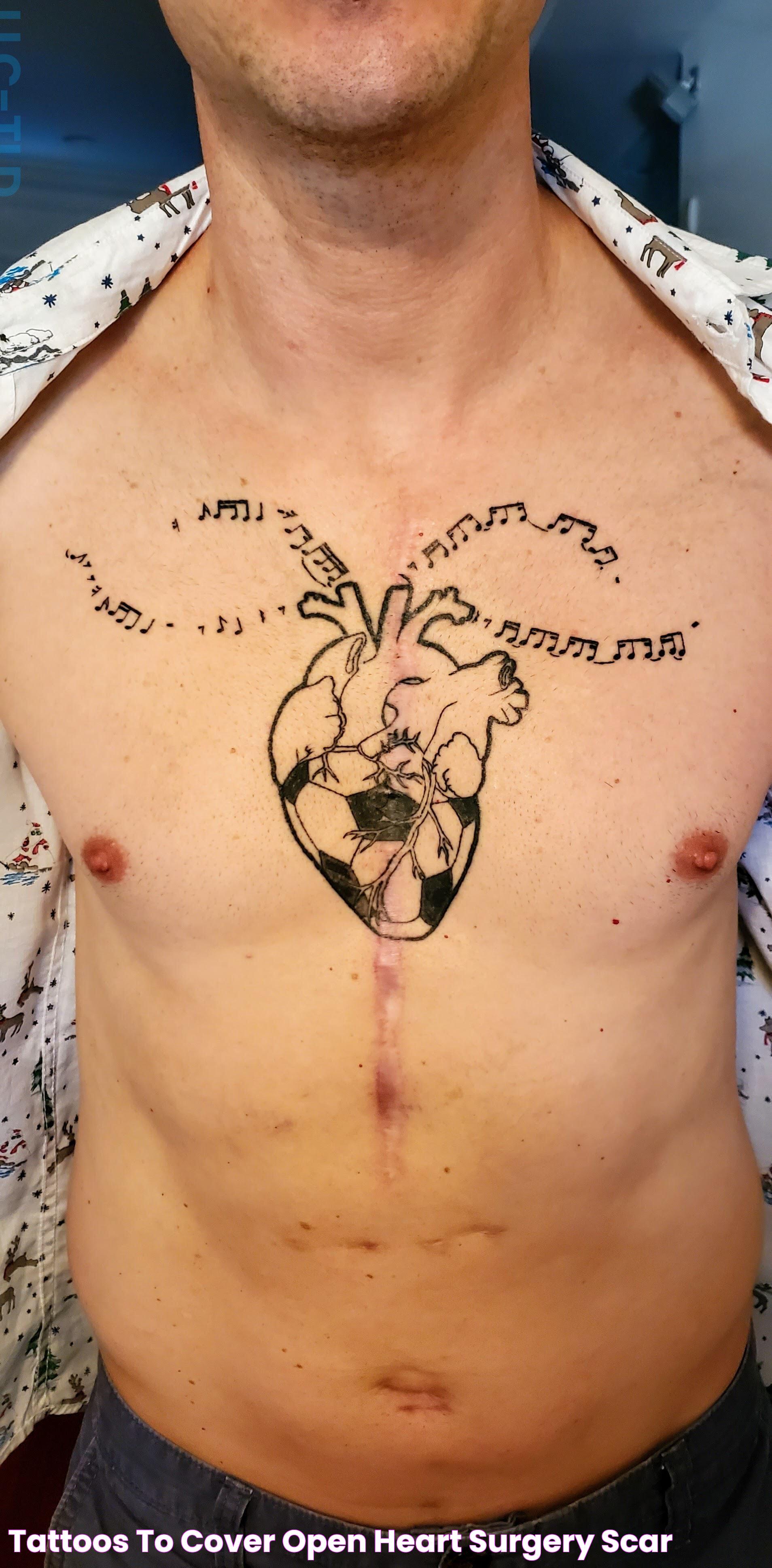 Tattoos To Cover Open Heart Surgery Scar