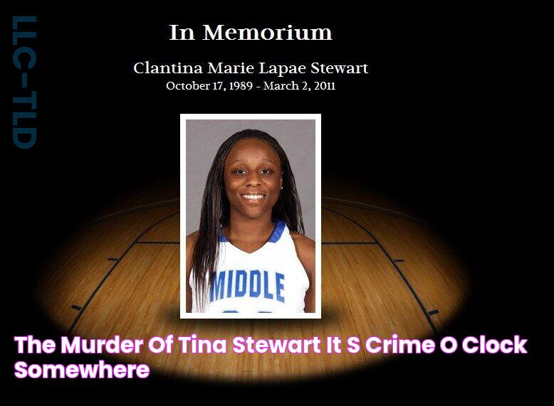 The Murder of Tina Stewart — It's Crime O Clock Somewhere