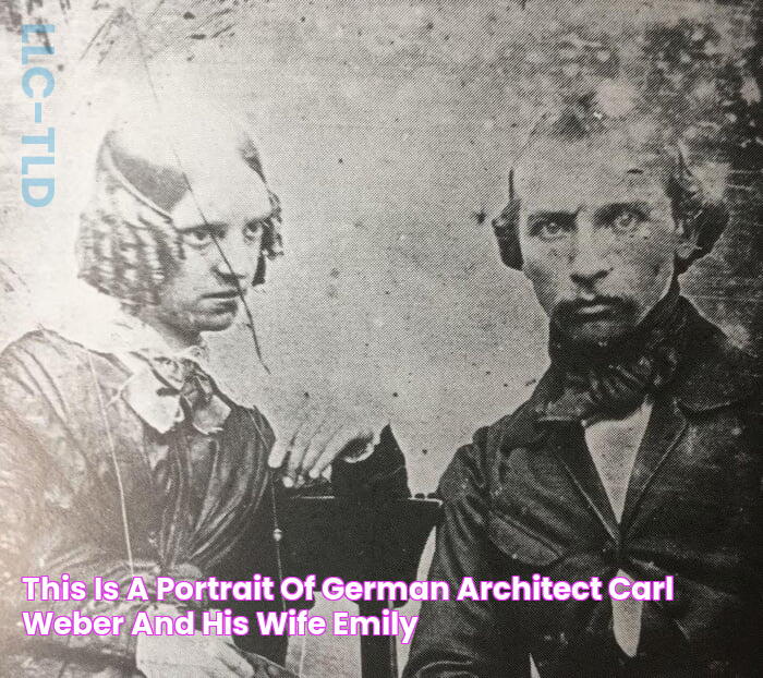 This is a portrait of German architect Carl Weber and his wife, Emily