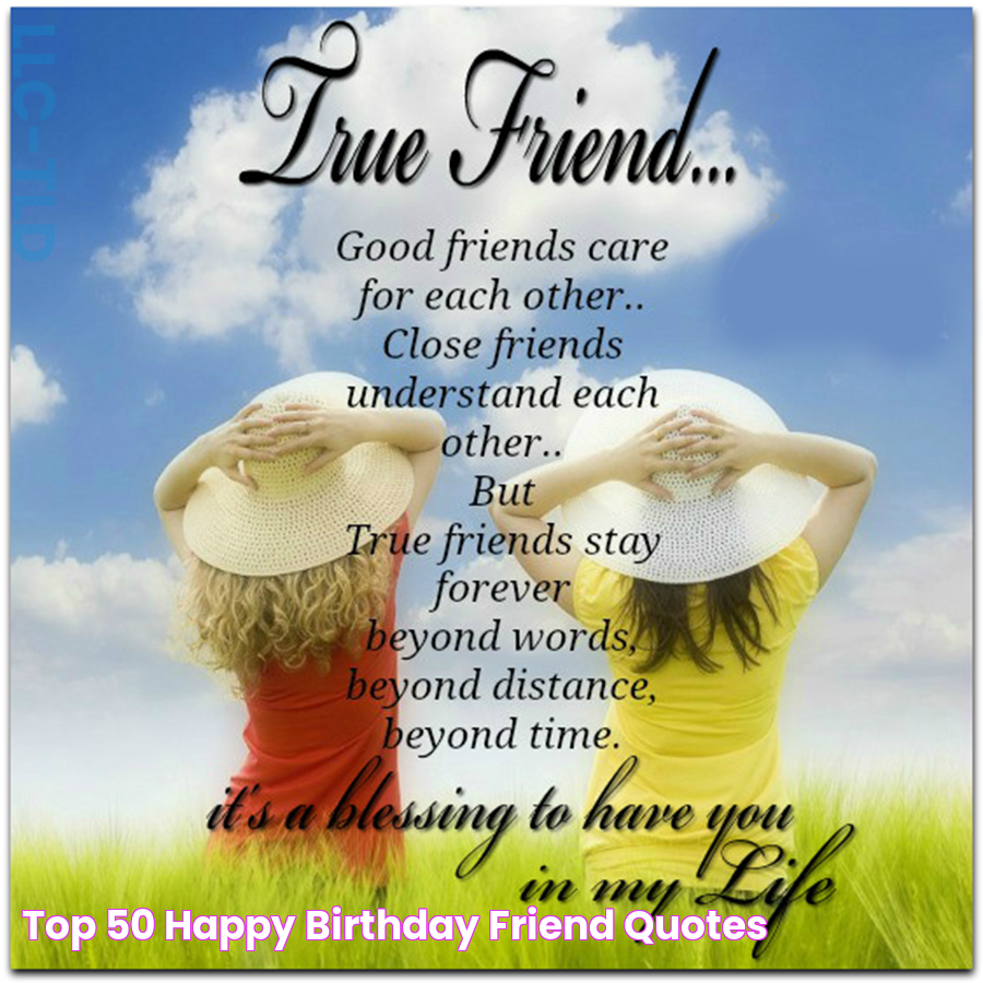 Top 50 happy birthday friend quotes