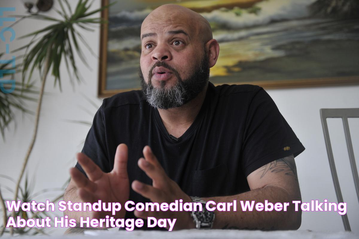 Watch standup comedian Carl Weber talking about his heritage day