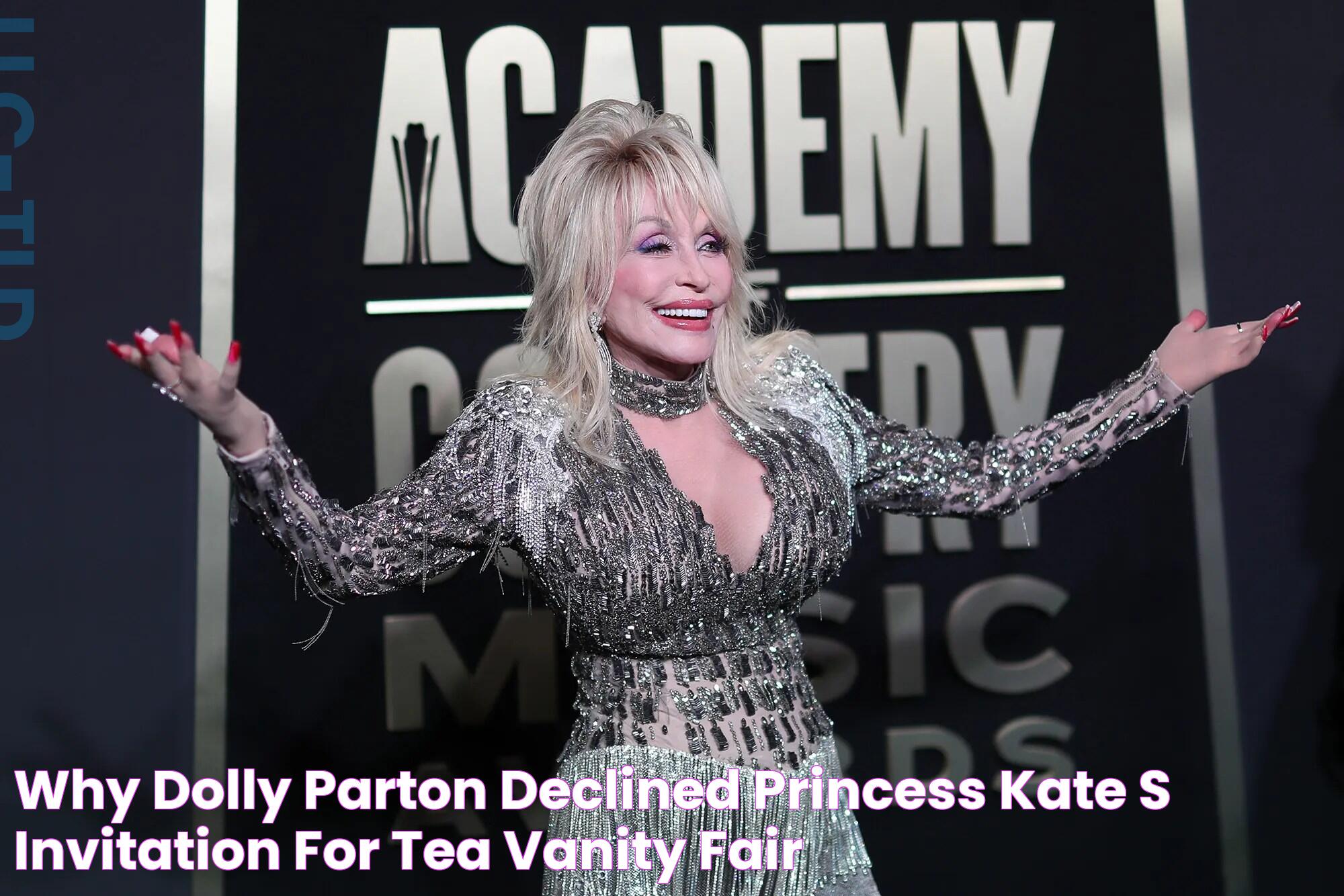 Why Dolly Parton Declined Princess Kate's Invitation for Tea Vanity Fair