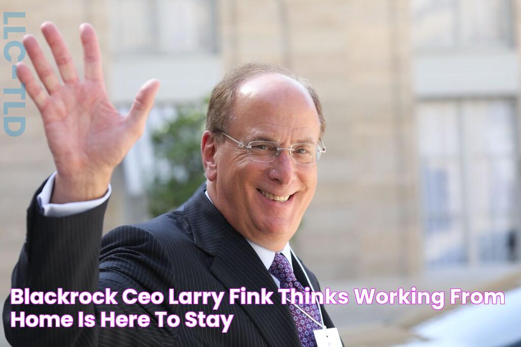 BlackRock CEO Larry Fink thinks working from home is here to stay