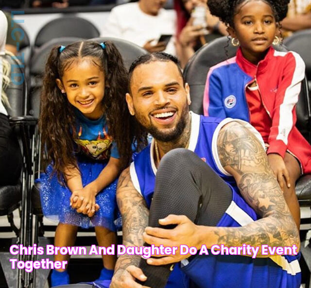 CHRIS BROWN AND DAUGHTER DO A CHARITY EVENT TOGETHER