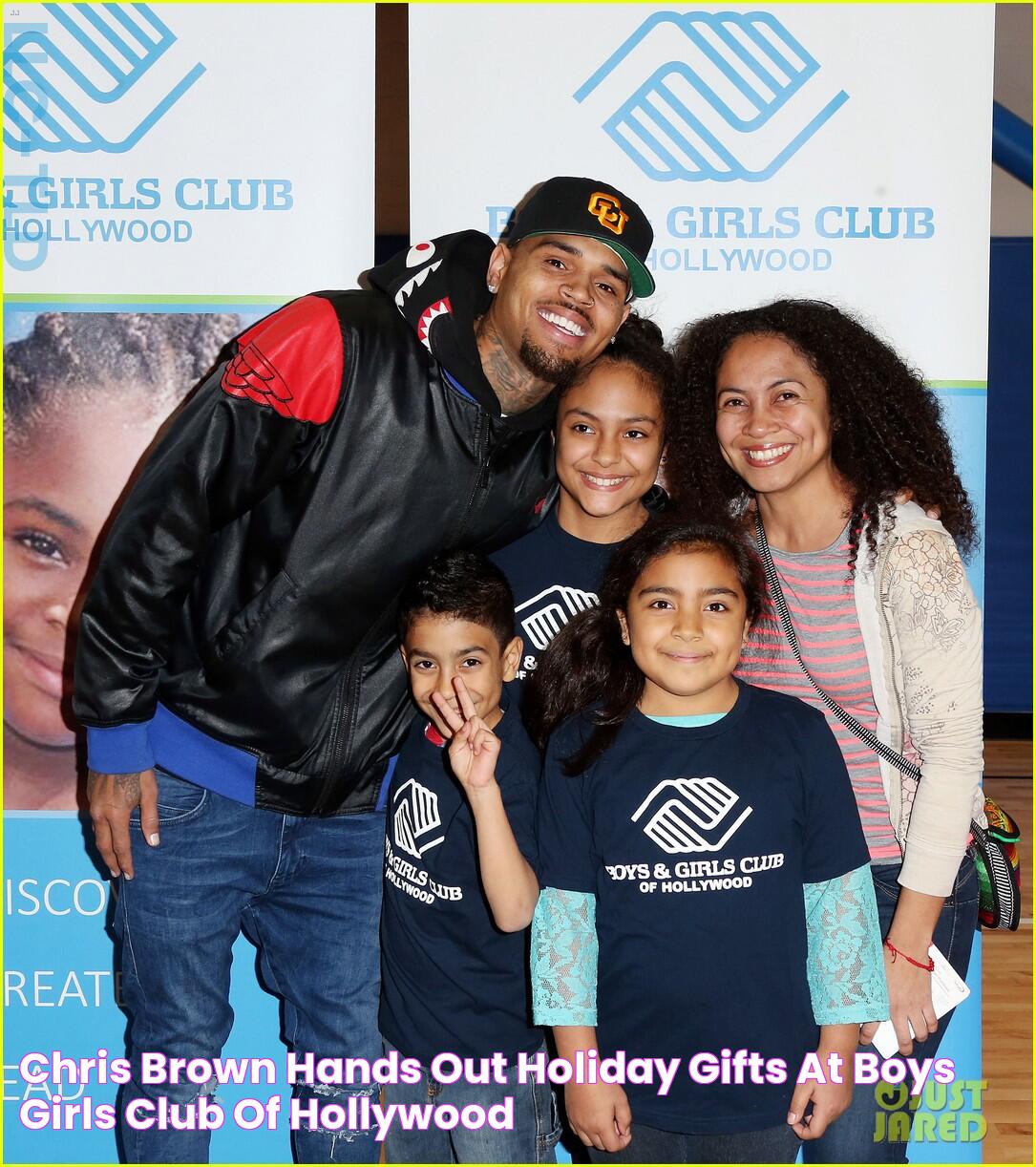 Chris Brown Hands Out Holiday Gifts at Boys & Girls Club of Hollywood