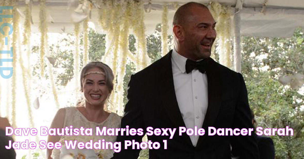 Dave Bautista Marries Sexy Pole Dancer Sarah Jade See Wedding Photo