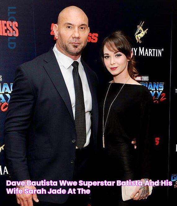 Dave Bautista (WWE Superstar Batista) and his wife Sarah Jade at the