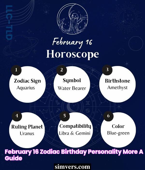 February 16 Zodiac Birthday, Personality, & More (A Guide)