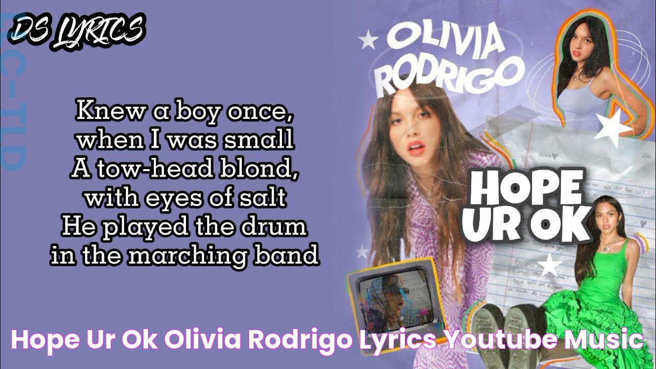 Hope Ur Ok — Olivia Rodrigo (Lyrics) YouTube Music