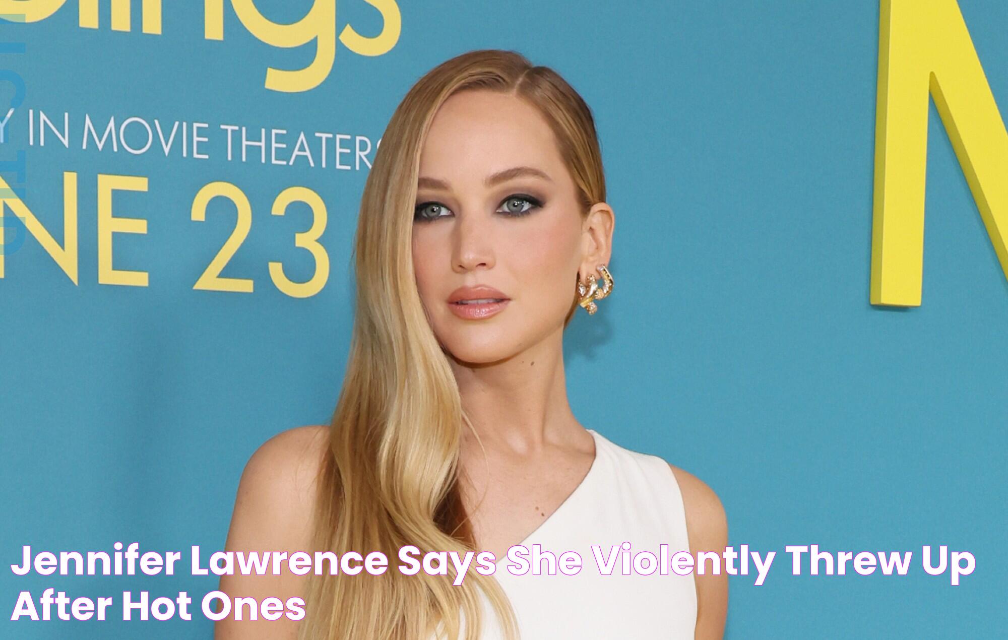 Jennifer Lawrence says she "violently threw up" after 'Hot Ones