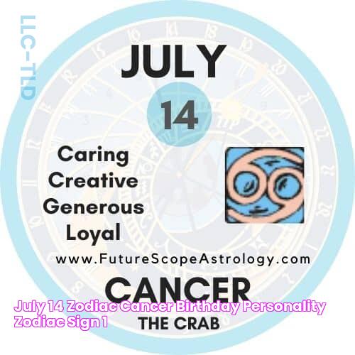 July 14 Zodiac (Cancer) Birthday Personality, Zodiac Sign