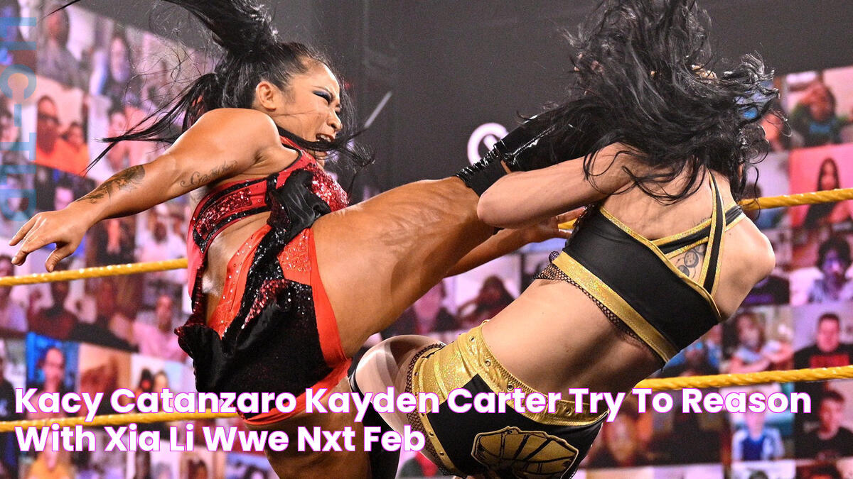 Kacy Catanzaro & Kayden Carter try to reason with Xia Li WWE NXT, Feb