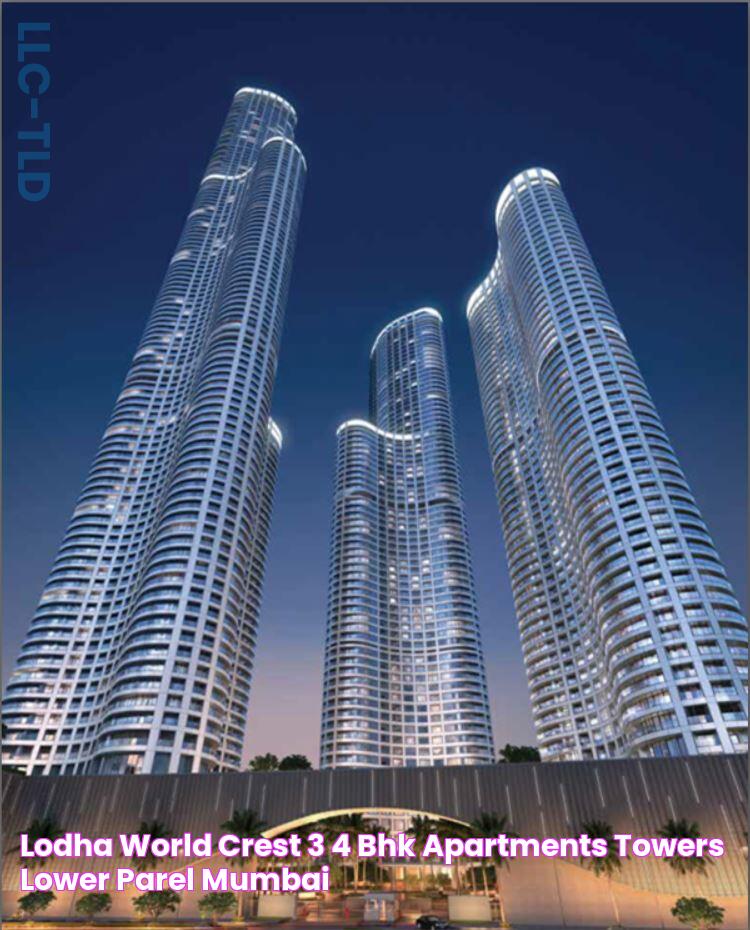 Lodha World Crest 3 & 4 BHK Apartments Towers Lower Parel Mumbai