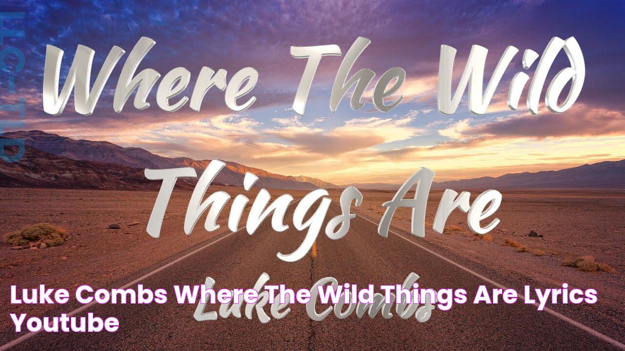 Luke Combs Where The Wild Things Are (Lyrics) YouTube