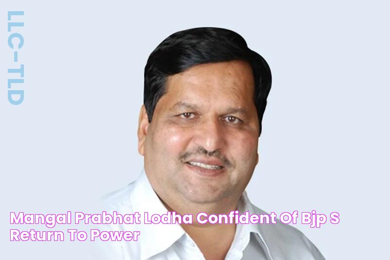 Mangal Prabhat Lodha confident of BJP’s return to power