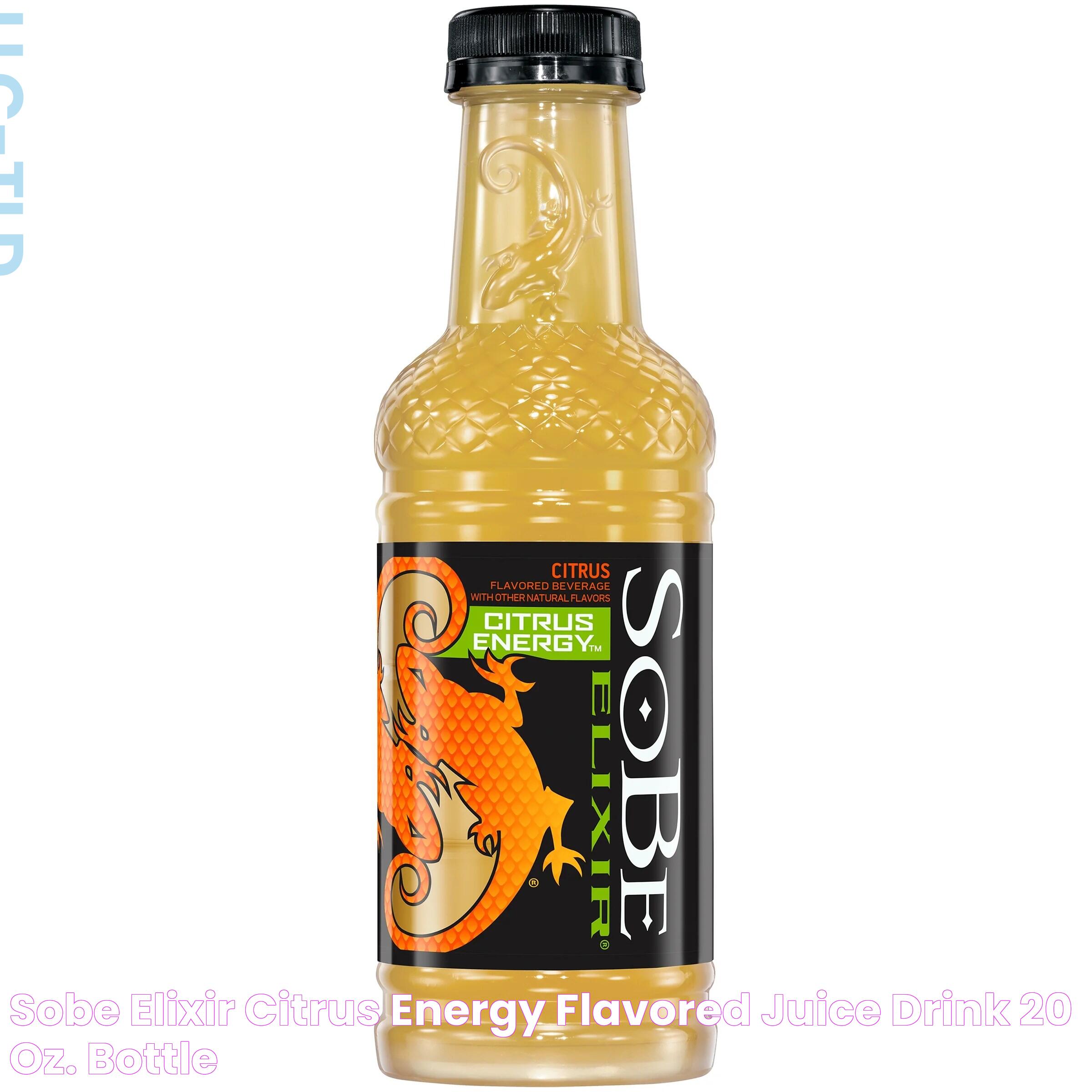 Sobe Elixir Citrus Energy Flavored Juice Drink, 20 oz. Bottle