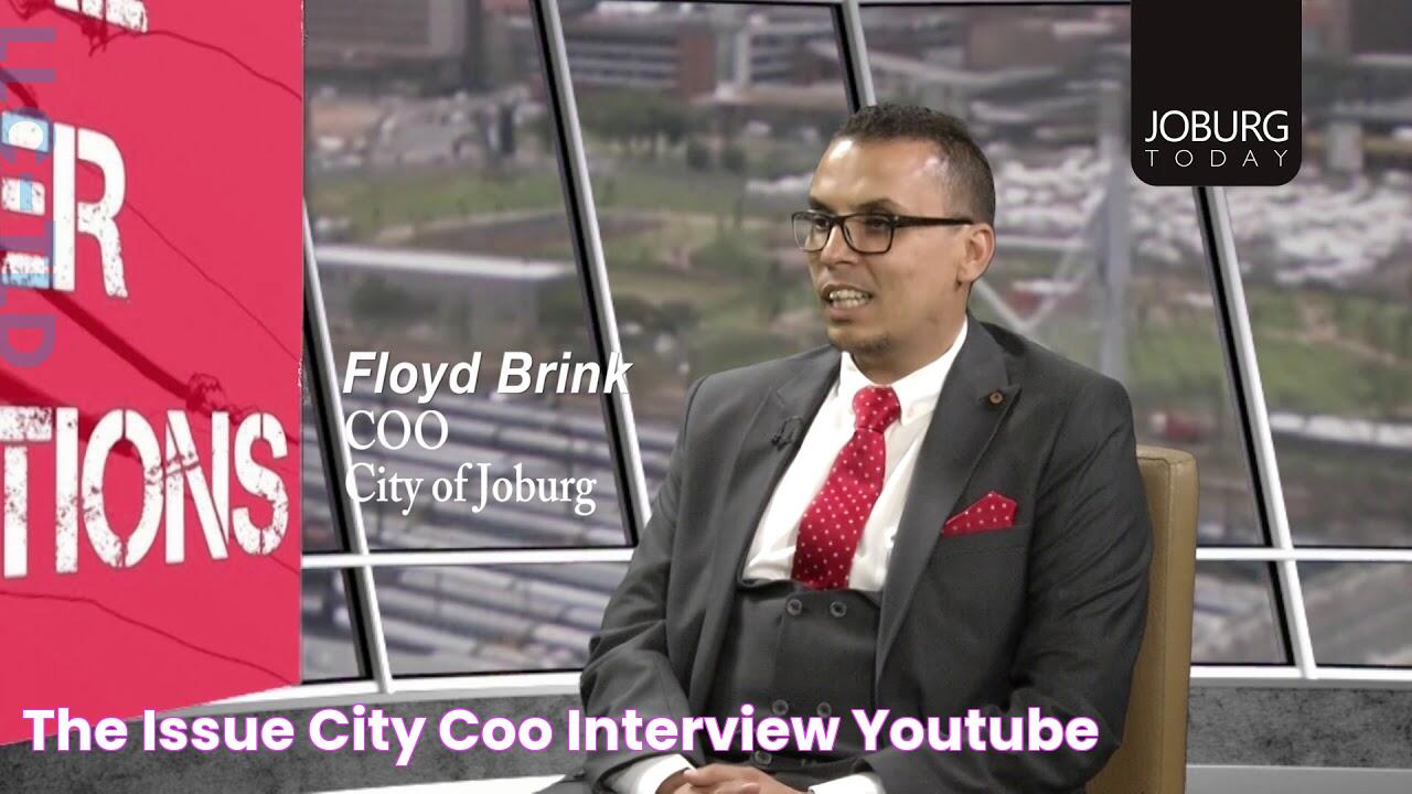 THE ISSUE CITY COO INTERVIEW YouTube